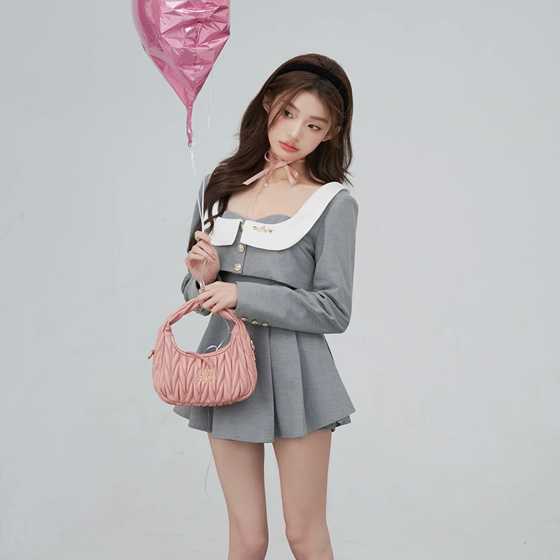 清清002花铃太太早秋新款连衣裙气质夏季高级收腰显瘦抹胸连衣裙