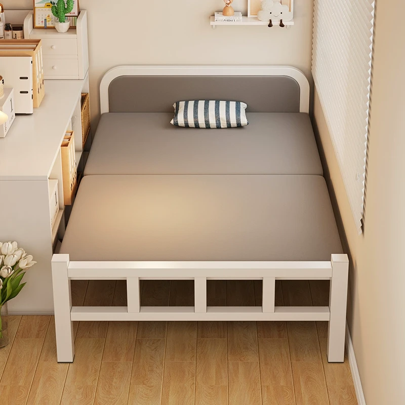 单人床家用折叠床出租房小床卧室加床一米二简易床成人1米5双人床