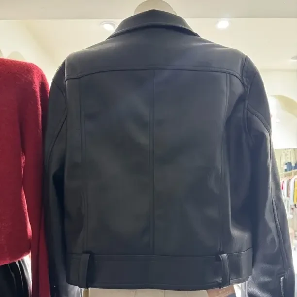 郑州初遇女装推荐皮衣显瘦秋季时尚翻领常规款休闲短外套常规