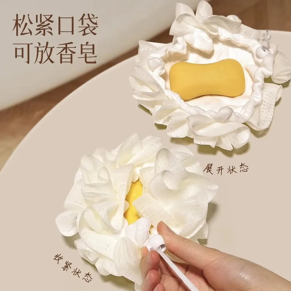 二合一新款加厚香皂沐浴搓澡放网袋肥皂起泡柔软洗澡专用神器