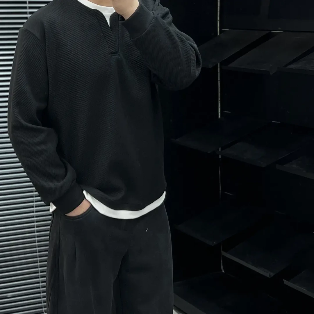 假两件长袖秋冬季棉长袖休闲T恤春秋上衣