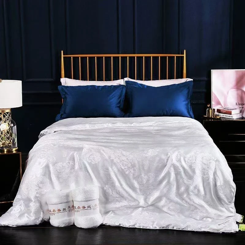 【免费试睡】专柜直发轻奢高端贡缎提花蚕丝夏被高档夏凉被