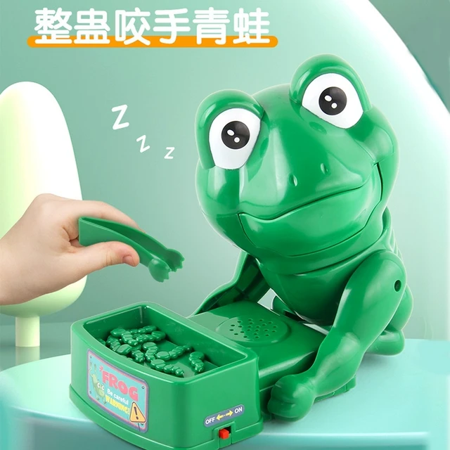儿童偷骨头咬手指青蛙聚会整蛊青蛙咬手指儿童恶搞减压恶犬玩具