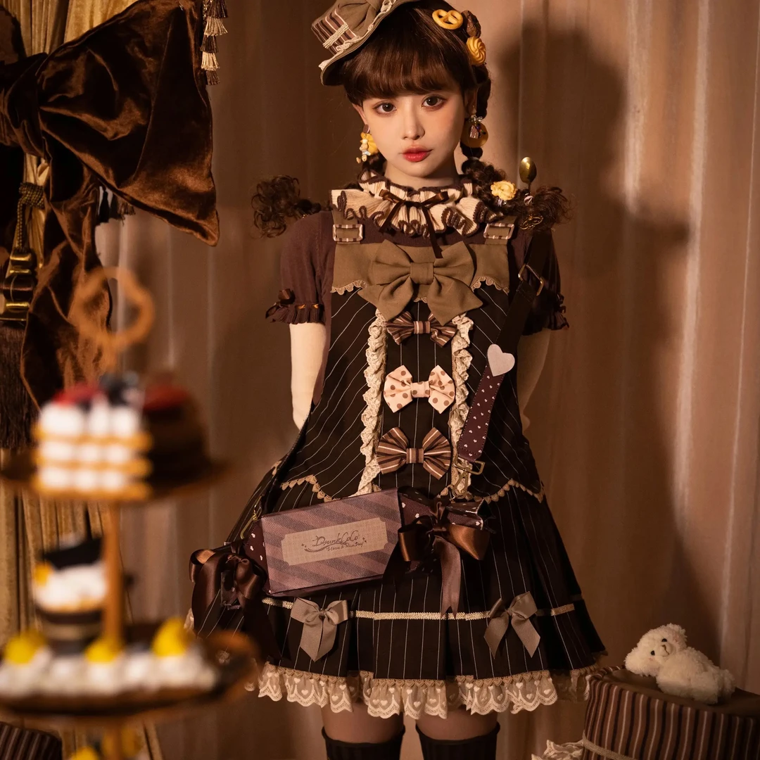 【提拉米苏&实体店】可爱风Lolita提拉米苏背带裙裙子洛丽塔少女