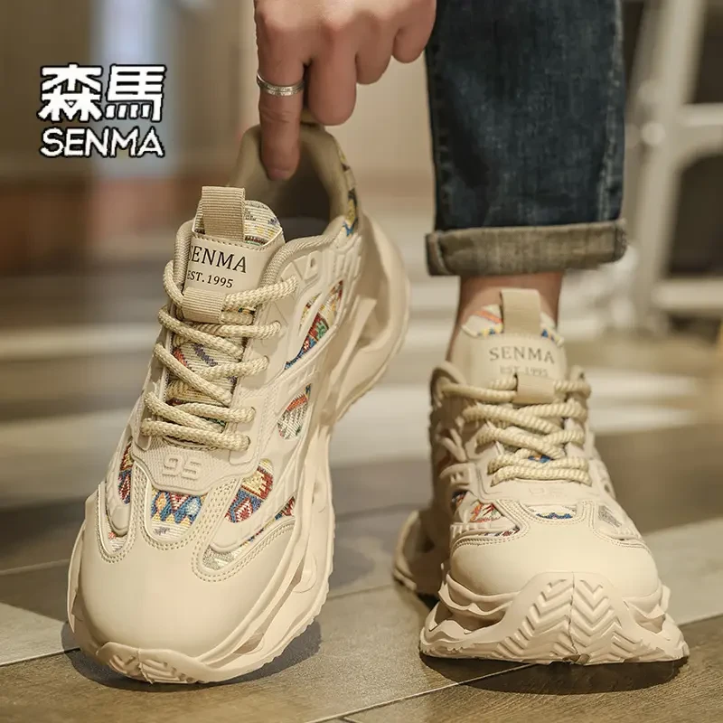 SENMA/森马鞋子男款爆款2025新款男生休闲百搭透气老爹鞋运动潮鞋