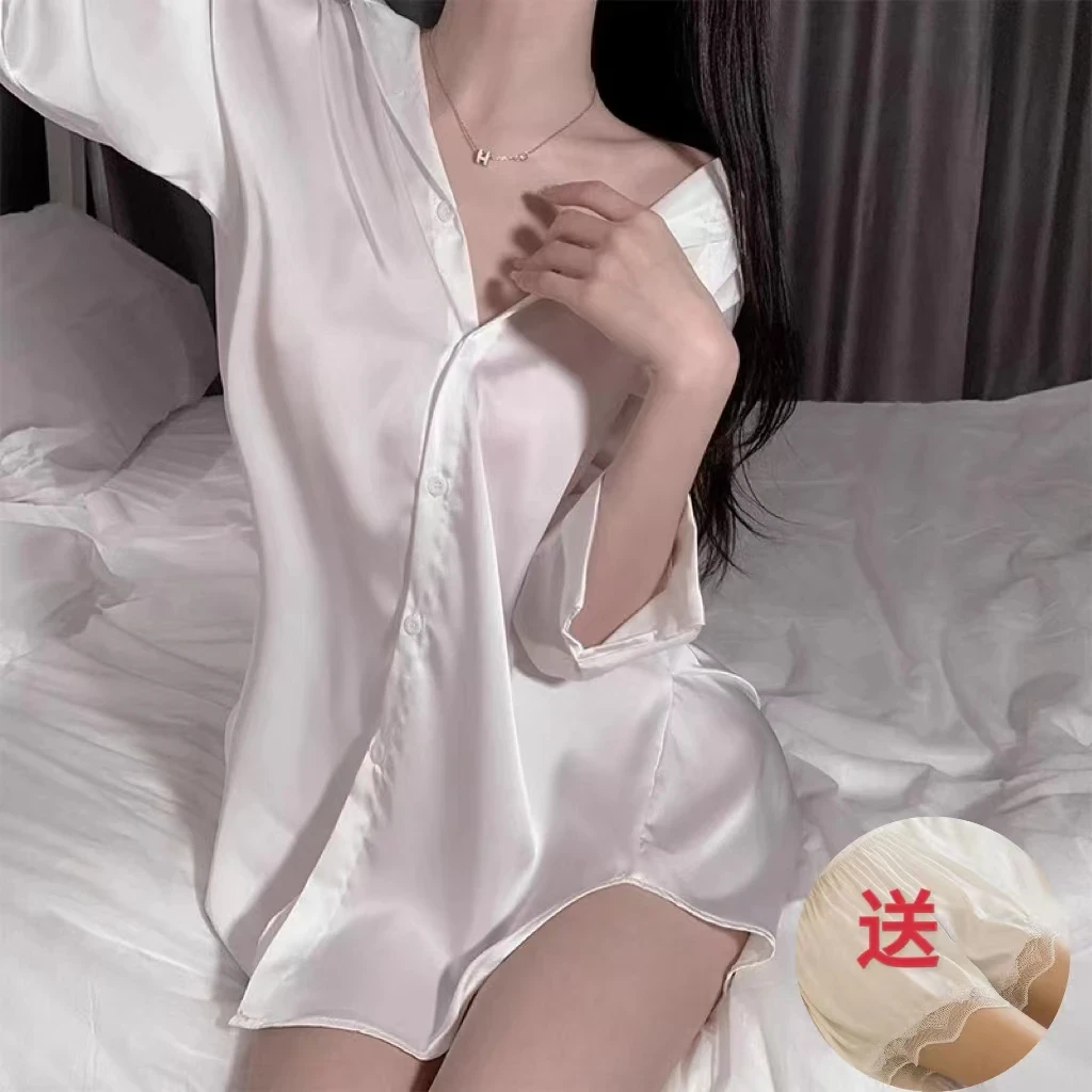 520情侣战袍睡衣男友风纯欲性感睡裙宽松高定春夏居家透气网红衬