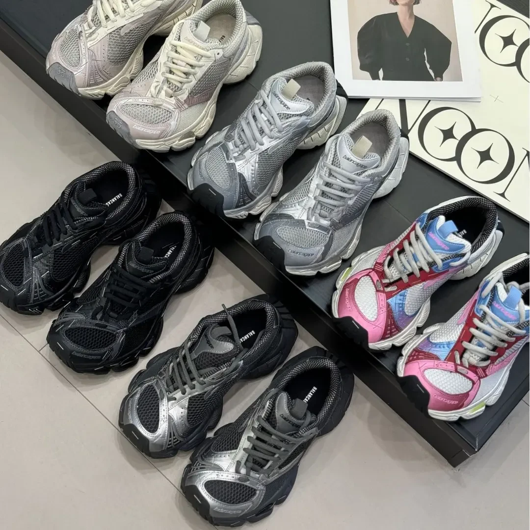 订书机老爹鞋巴家同款男女2025秋季爆款厚底百搭增高休闲运动鞋新