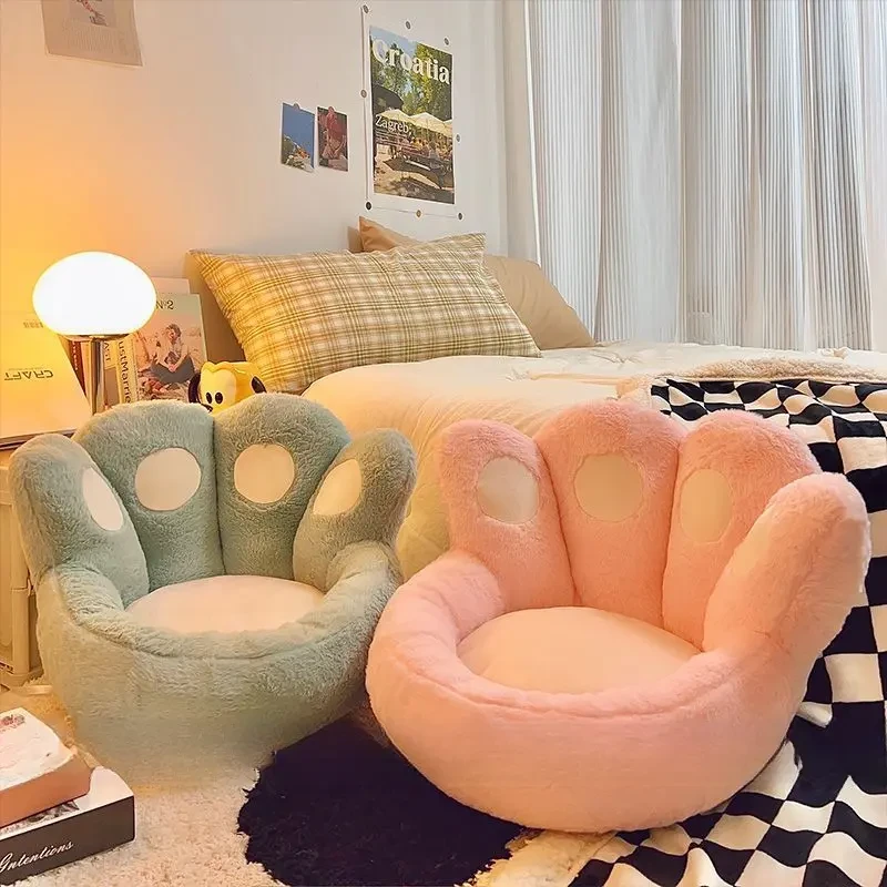 坐凳猫爪坐垫地上懒人沙发榻榻米卧室家用床边地毯办公室久坐kk19