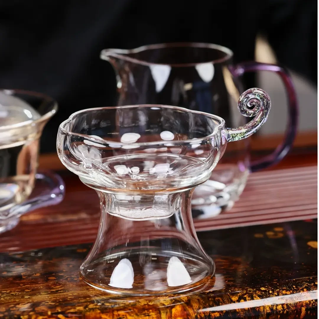 禾器炫彩·金标 予乐茶漏 高硼硅玻璃激光一体茶漏过滤高档纯手工