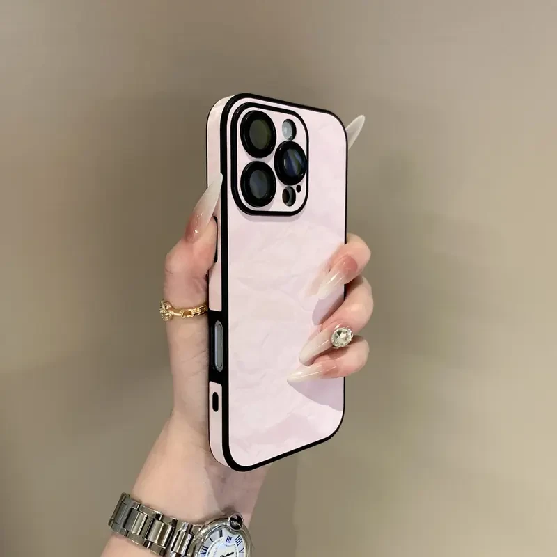 高级全包边雪山绒适用iPhone16手机壳14苹果15promax秋冬13爆款12