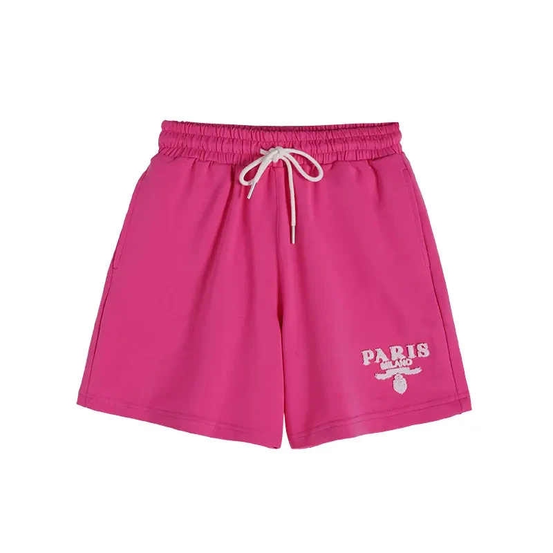 休闲时尚夏季夏季潮流牙刷绣短裤2835