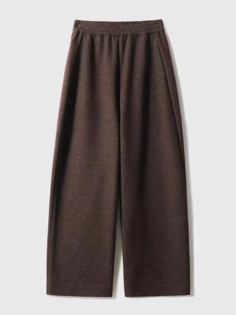 2025秋冬女款毛尼镰刀裤保暖休闲裤显瘦