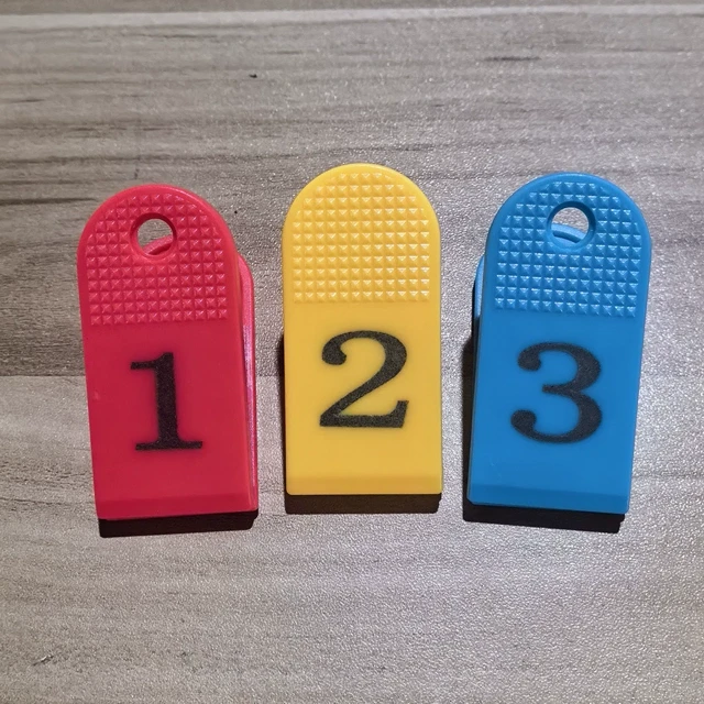 源头好货号码夹子1-100号码牌塑料夹上菜夹牌夹鞋夹票夹编号带数