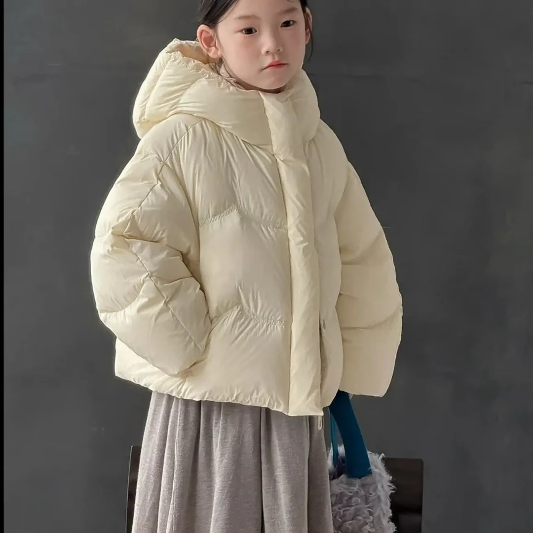 （小江南）溯源90白鸭绒短款加厚儿童冬季三防免洗休闲韩版羽绒服