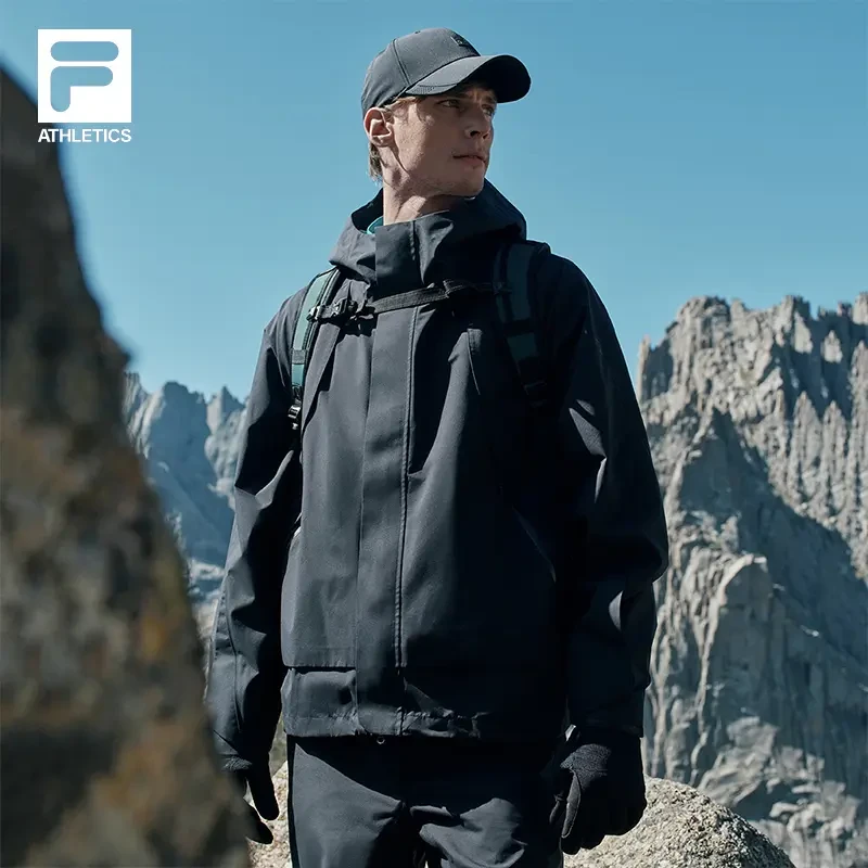 Fila/斐乐男女同款【防风防水】经典百搭户外冲锋衣A51M441703F