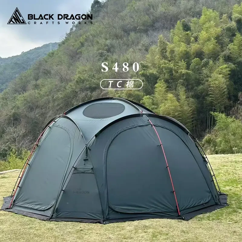 BLACK DRAGON     S480-棉布款帐篷露营户外轻量化透风防晒防风