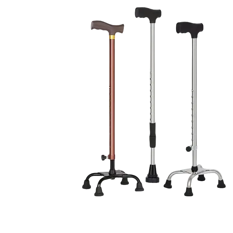 老年人拐杖加厚铝合金单脚防滑耐磨伸缩可调节手杖老人加固拐棍