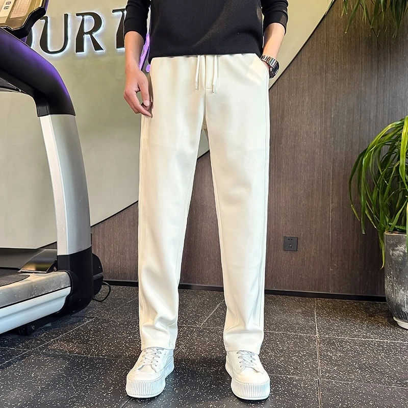 仓石一树潮流百搭休闲裤男士2025秋冬新款宽松直筒运动卫裤长裤子