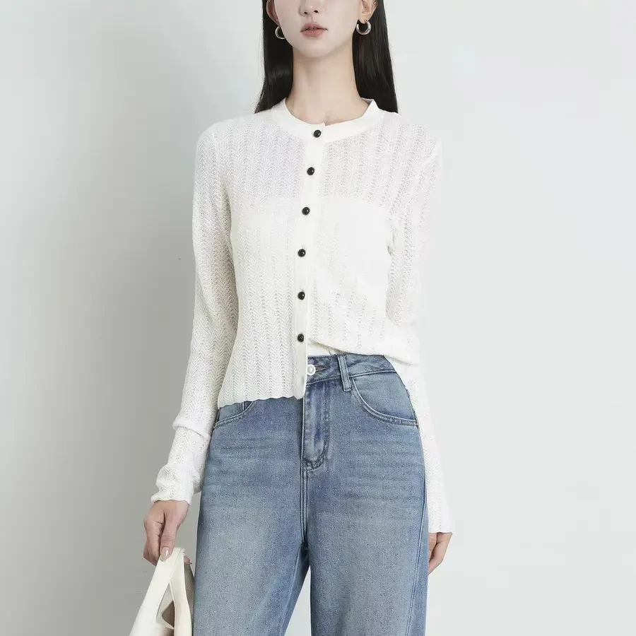 399白色百搭修身针织衫女装1-100号