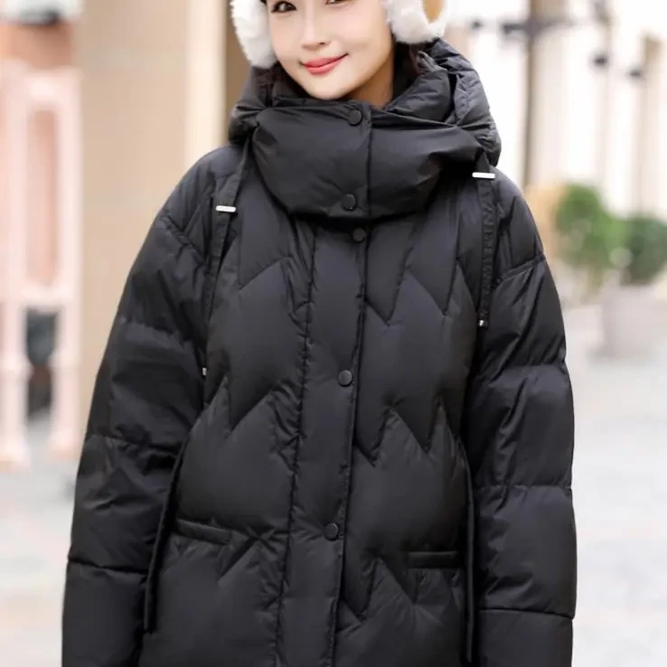 冬季新款短款百搭鸭绒羽绒服女款