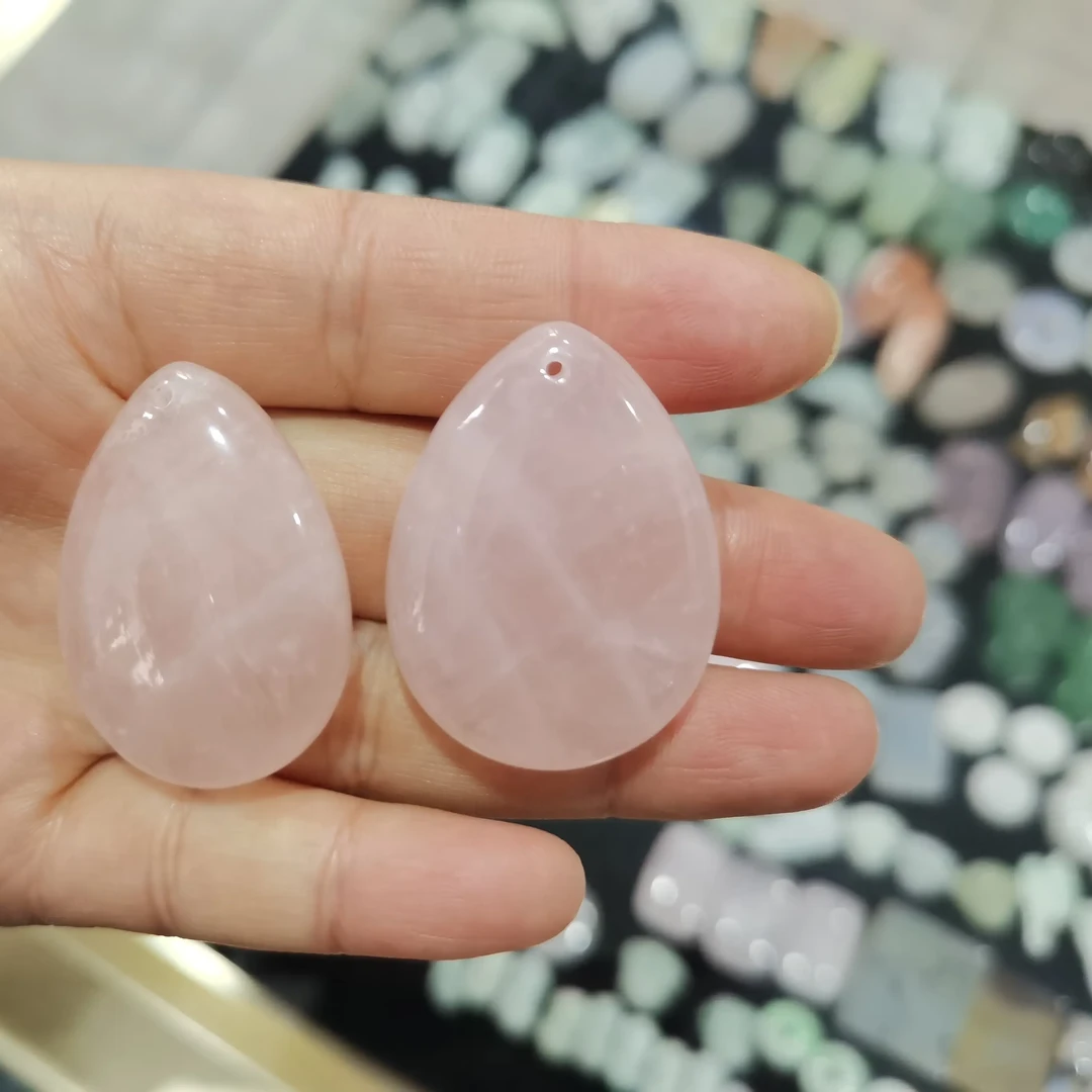 天然粉水晶女锁骨链轻奢适合作为礼物