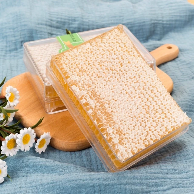 纯正荆花蜂巢蜜盒装巢蜜农家自产嚼着吃的蜂蜜网红小零食荆条