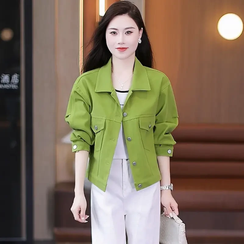 短款牛仔外套女2025年春秋季新款宽松休闲百搭小个子女士夹克上衣