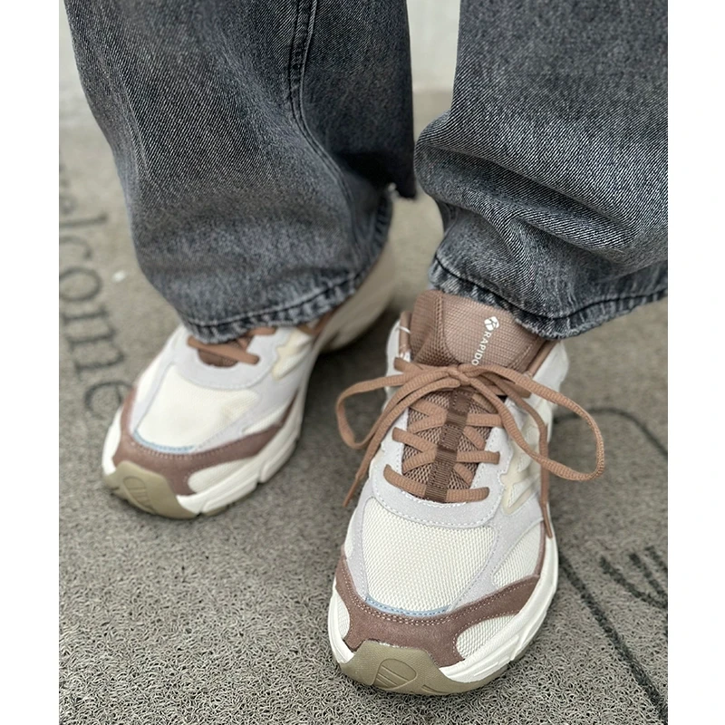 RAPIDO雳霹道春男女款系带运动鞋网眼舒适休闲鞋CQ4ZK3S07