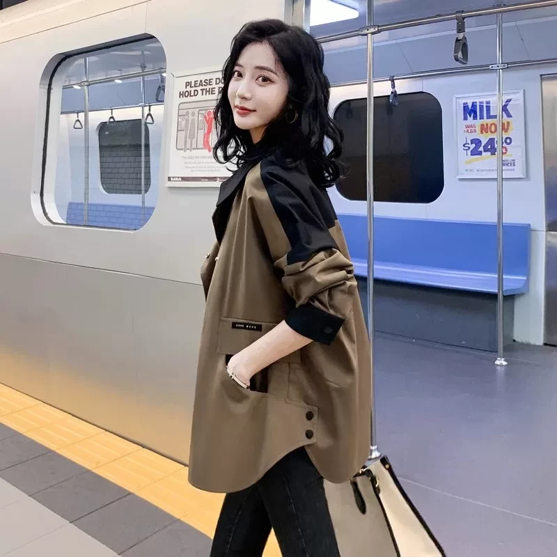 杭州意法风衣女款2025新款春秋女装外套今年爆款高端时尚女士上衣