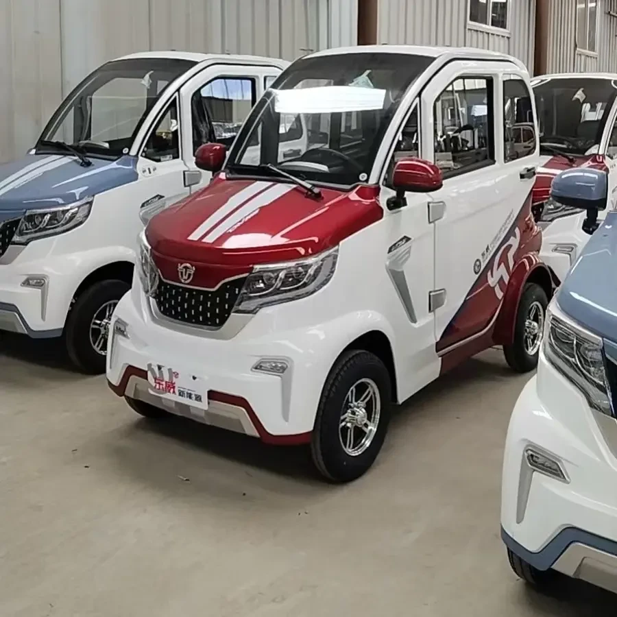 新能源全封闭电动四轮车电动小汽车家用小型接送孩子车