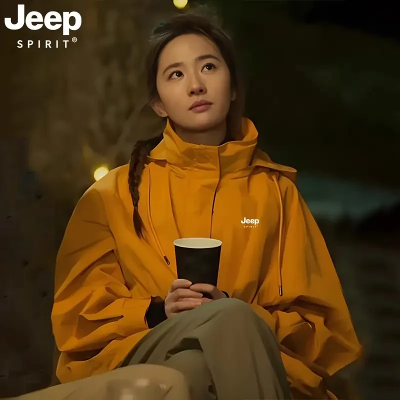 JEEP吉普玫瑰同款刘亦菲同款冲锋衣女2024新款三合一秋冬保暖外套