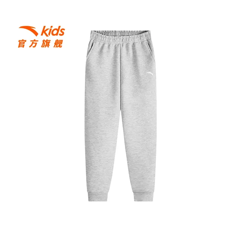【女童专享价】安踏儿童2025年新款男大童时尚柔软运动裤372517702