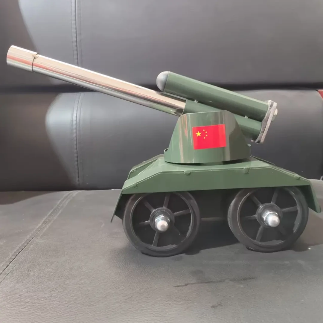 新款坦克车鞭炮发射器回膛连发减震炮架农用机械