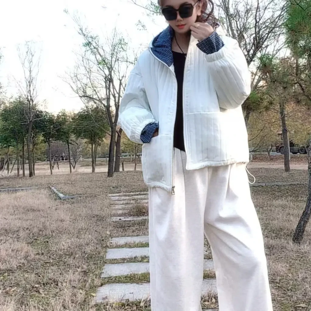 显瘦加绒糯米裤子