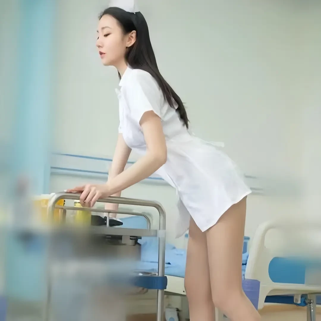 「阿狸学妹」纯欲职业短裙护士制服火辣诱惑包臀性感妩媚斩男薄款