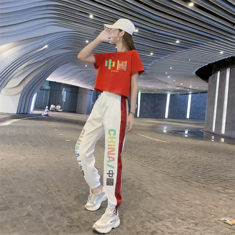 广场舞健身操爵士舞蹈服装新款女鬼步舞跳街舞休闲运动服跳操套装