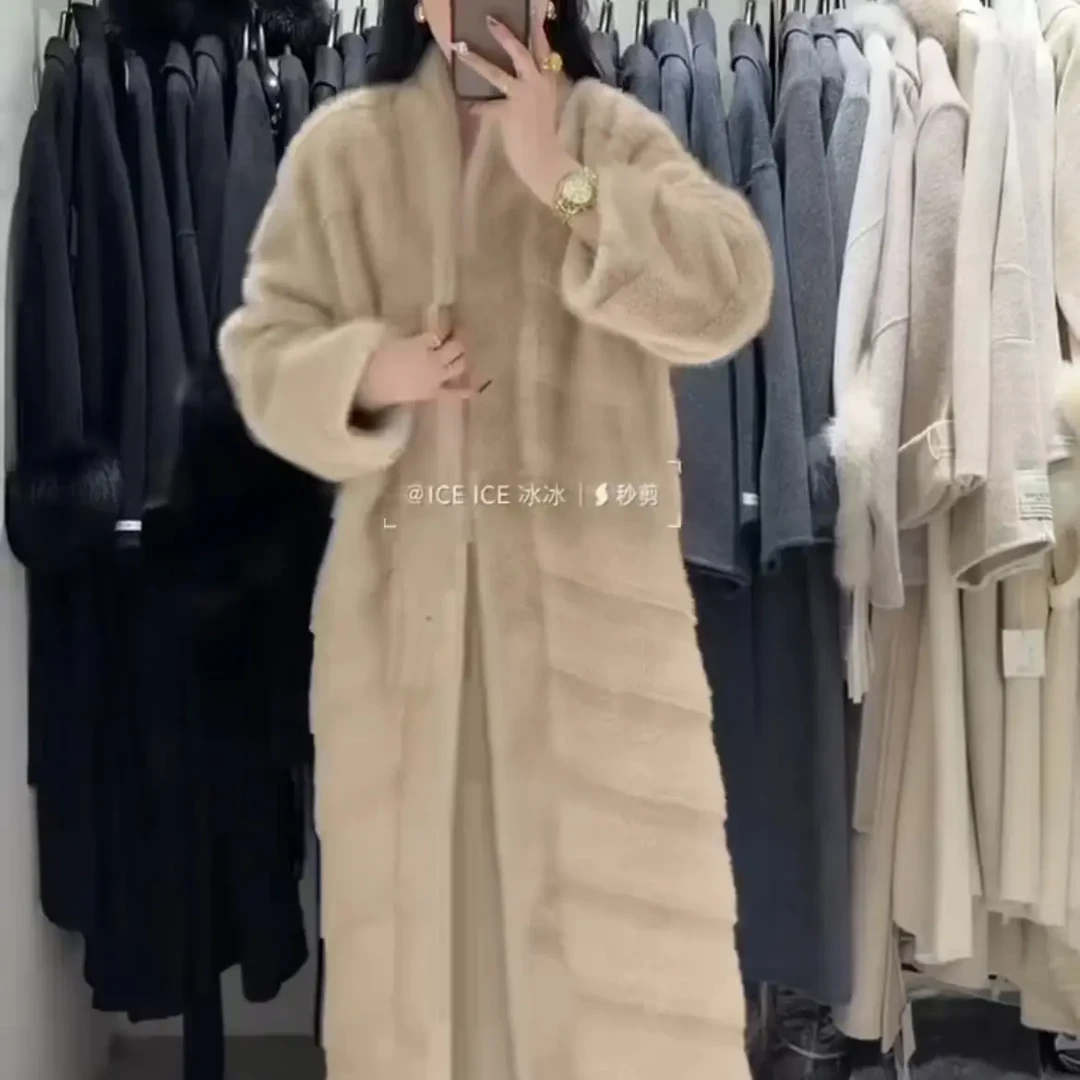 时尚千金贵气加厚毛毛外套