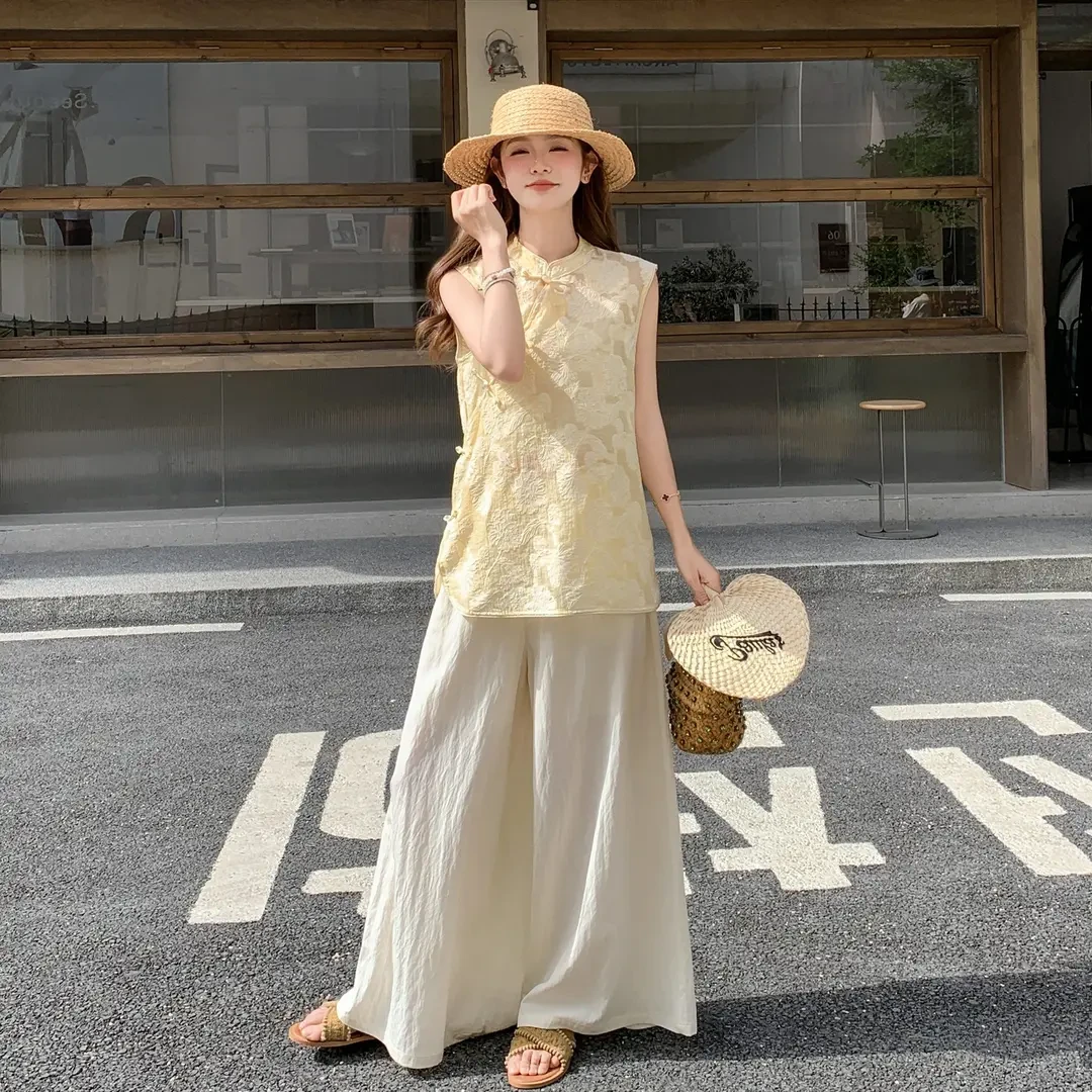新中式女装国风旗袍改良禅意清冷感老钱风套装连衣裙夏季2025新款
