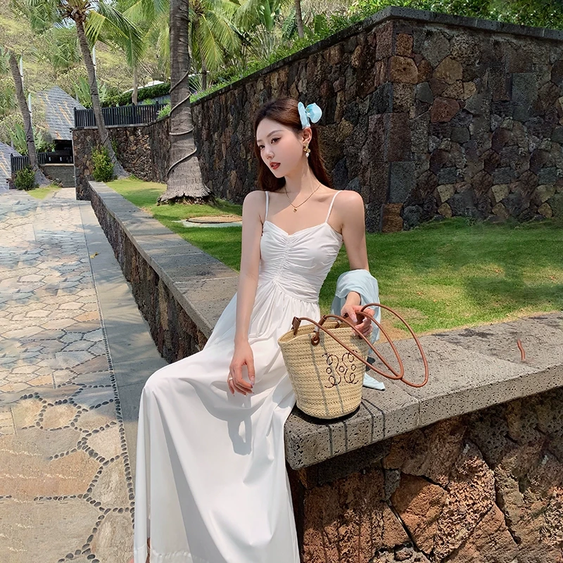 林关关  法式设计感小众度假裙子海边沙滩裙92275