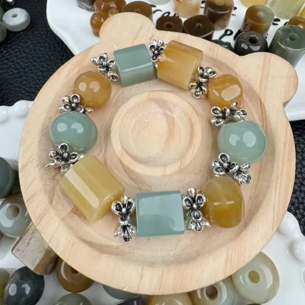 和田玉多宝手串路路通手链