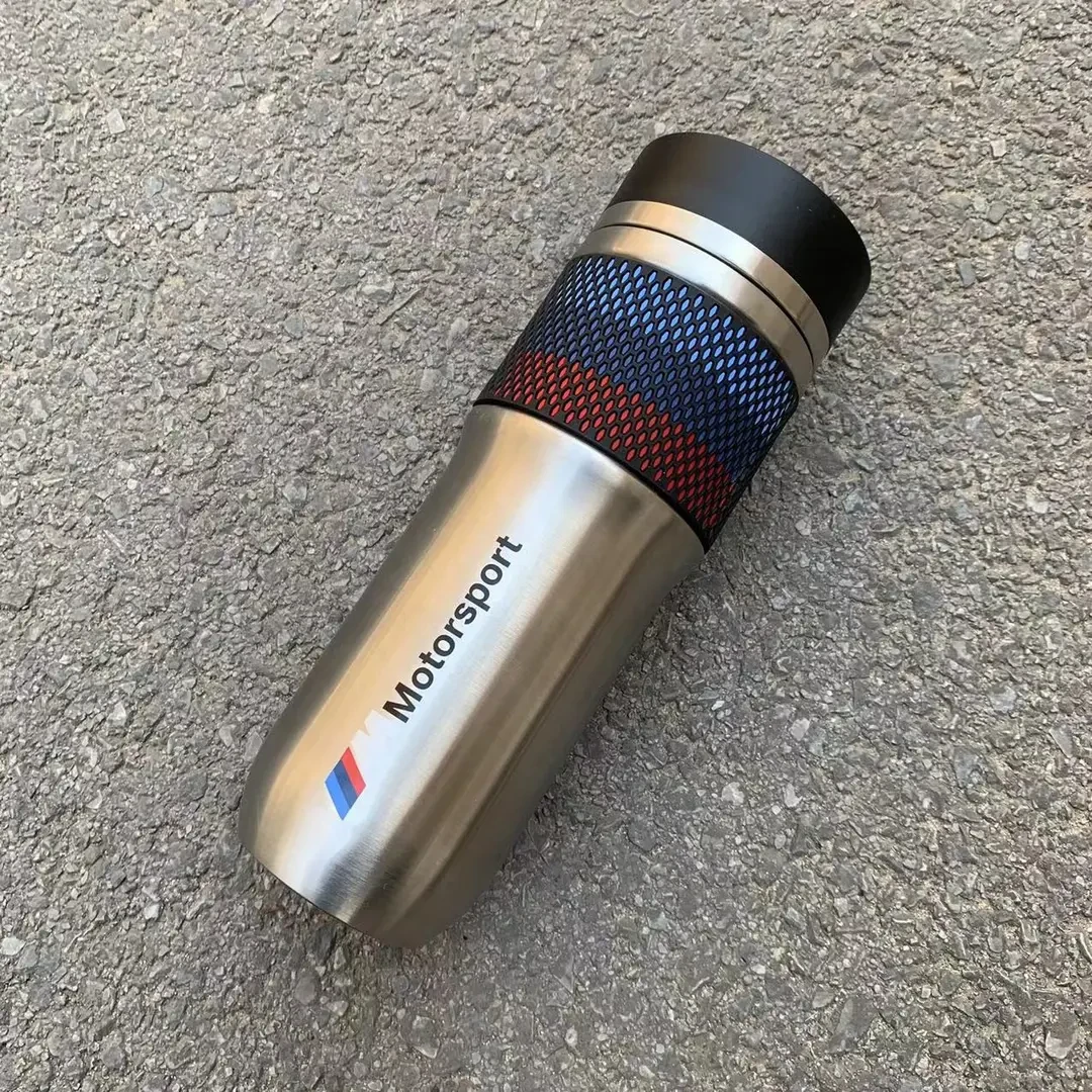 七里香严选 宝马大容量便携车载泡茶水杯保温杯 拉丝不锈钢保温杯