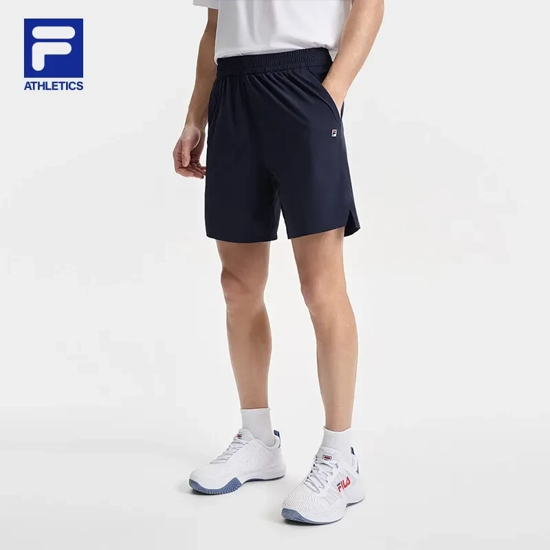 Fila/斐乐短裤男款夏季薄款短裤速干高弹力梭织五分裤A11M523807F
