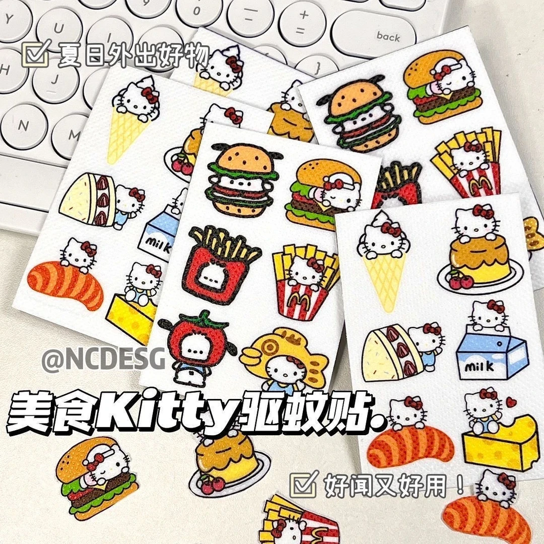 kt猫帕恰狗防蚊贴高颜值户外防蚊驱蚊神器学生宿舍蜡笔小新驱蚊贴