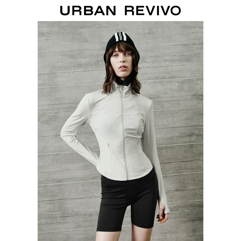 【UR防晒衣】UR2025春季新款女装分割线拉链防晒外套UWS150001