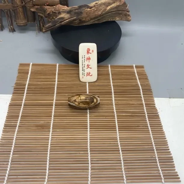 猛犸牙特色臼齿天珠41.3克