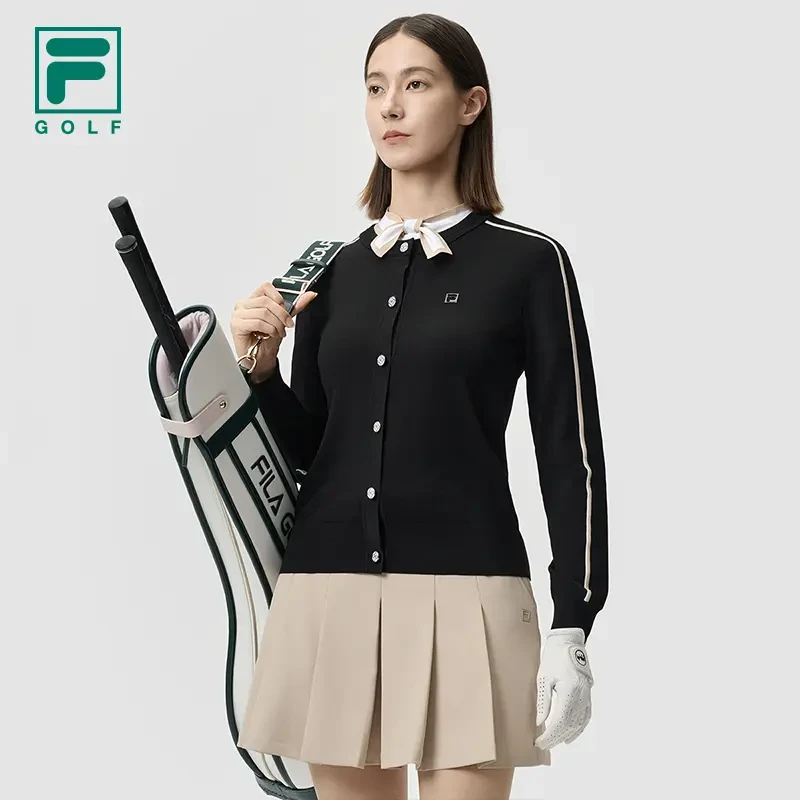 Fila/斐乐新款女子【百搭春季编织外套】修身运动舒适A11W525405F