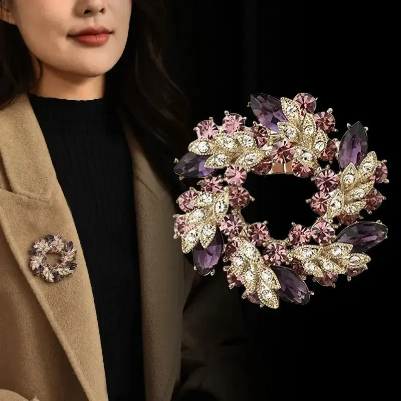 【紫气东来】秋冬2025新款紫荆花胸针高级感配饰轻奢高颜值节日礼物