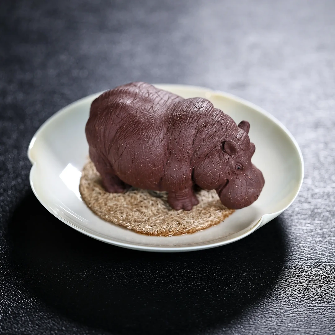 李健伟老师精工作品原矿紫玉金砂泥长11宽6高6