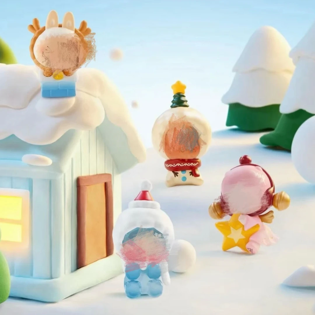 【代拆】圣诞礼物派送中系列潮玩手办萌粒盲盒盲袋