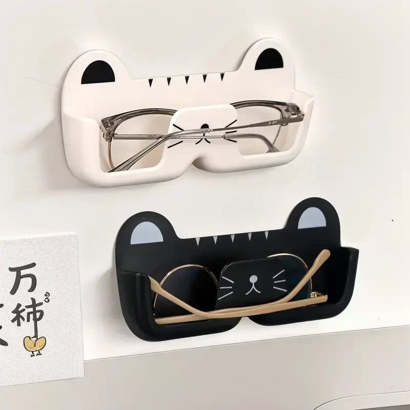 眼镜盒眼镜收纳盒免打孔壁挂床头防压墙上墨镜太阳镜展示架置物架